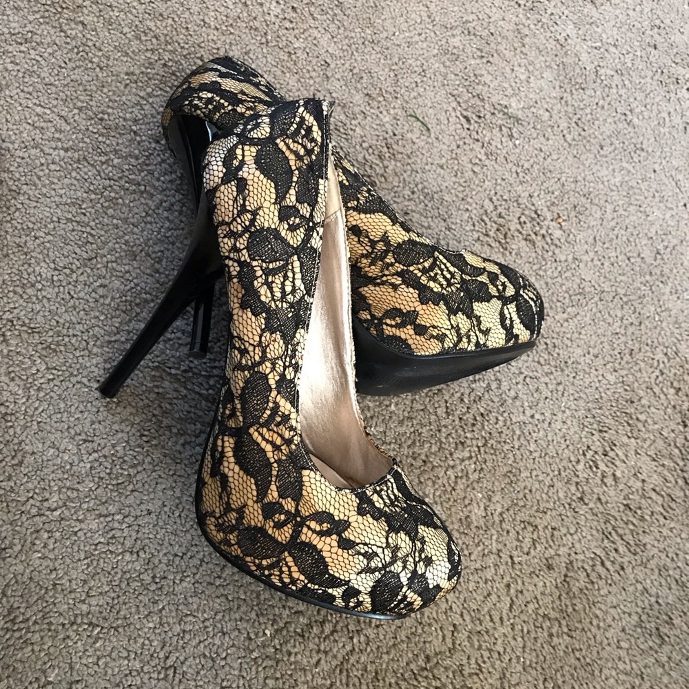 Lace heels